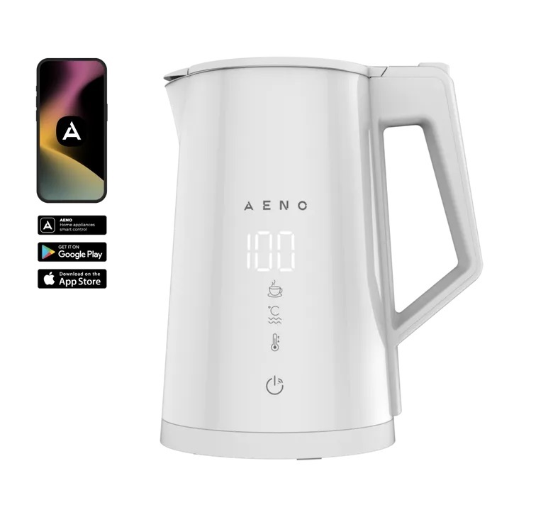 AENO kuhalo za vodu EK8S Smart: 1850-2200W, 1.7 L, Strix, dupla stjenka, Wi-Fi