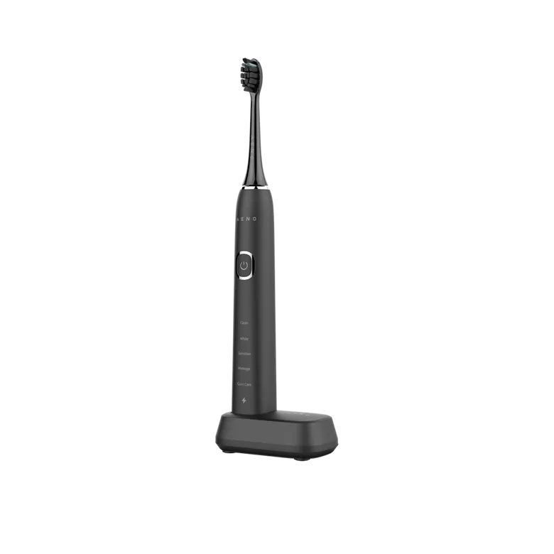 AENO Sonic električna četkica DB6: crna, 5 modova, bežično punjenje; 2 glave; 46000 rpm, 40 dana bez punjenja; IPX7