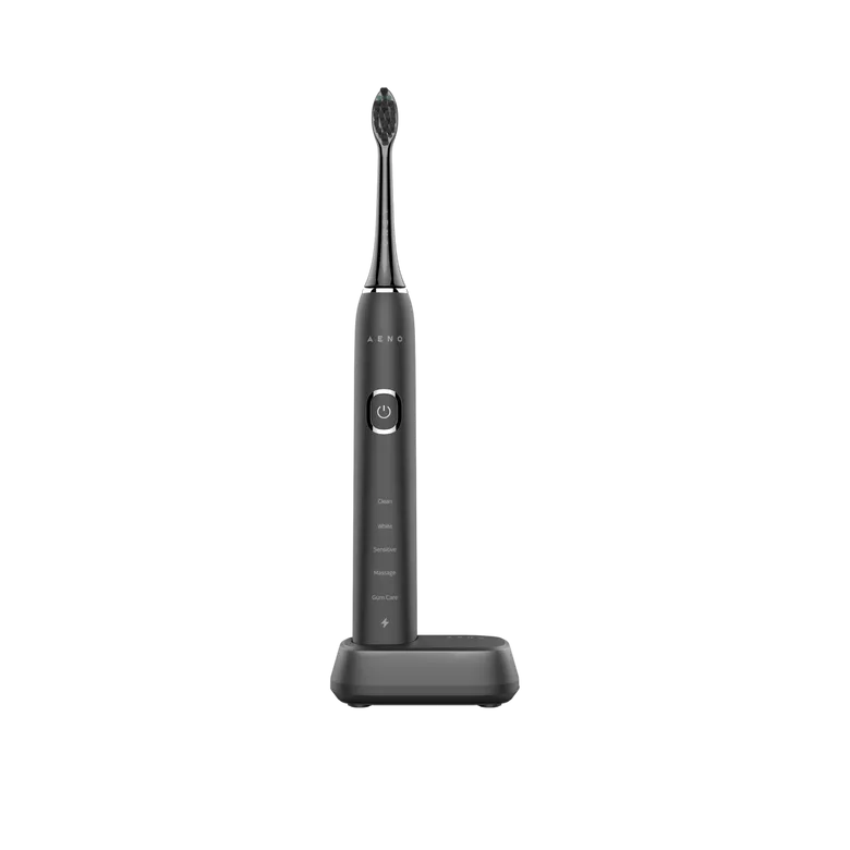 AENO Sonic električna četkica DB6: crna, 5 modova, bežično punjenje; 2 glave; 46000 rpm, 40 dana bez punjenja; IPX7