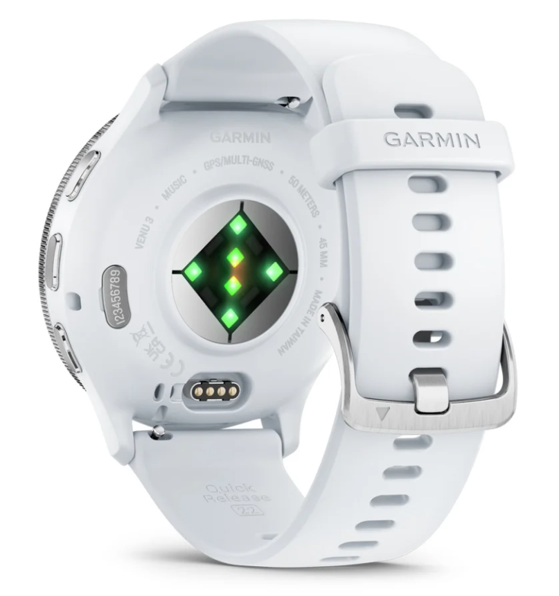 GARMIN Venu 3, Silver Whitestone, 45mm, pametni sat, 010-02784-00