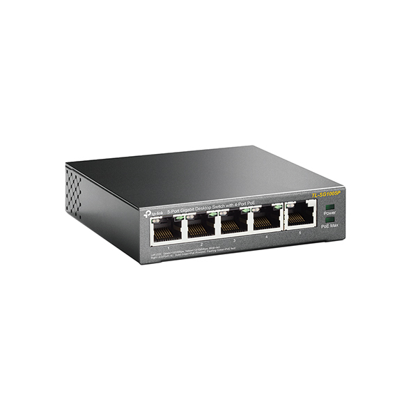 TP-Link TL-SG1005P, 1000Mbps, switch, 5 portni