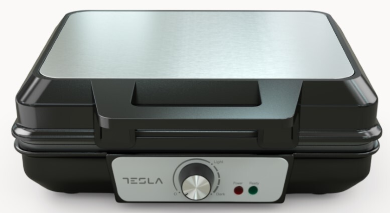 TESLA Waffle toster WM200BX Snaga 1000 W; Hladna ručka nadodir; Ploče s neljepljivim premazom
