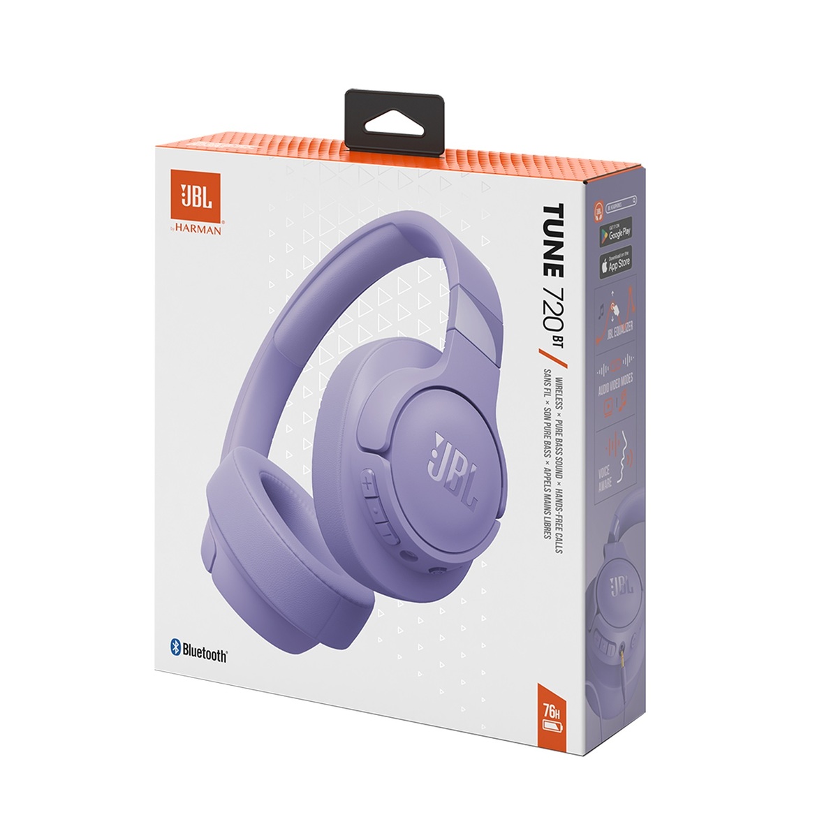 JBL bežične bluetooth slušalice on-ear, TUNE 720 BT PURPLE