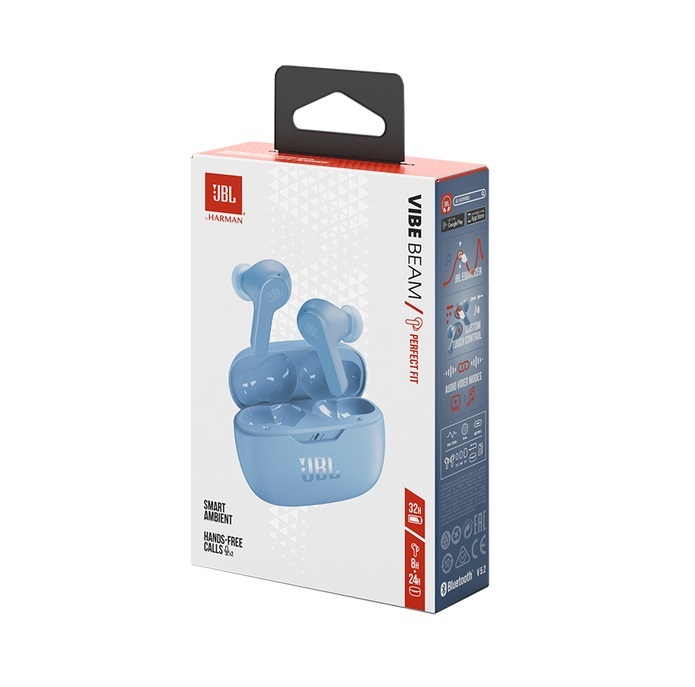 JBL bežične bluetooth slušalice in-ear, VIBE BEAM BLUE