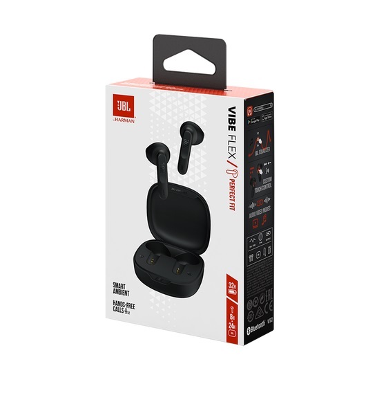 JBL bežične bluetooth slušalice in-ear, VIBE FLEX BLACK