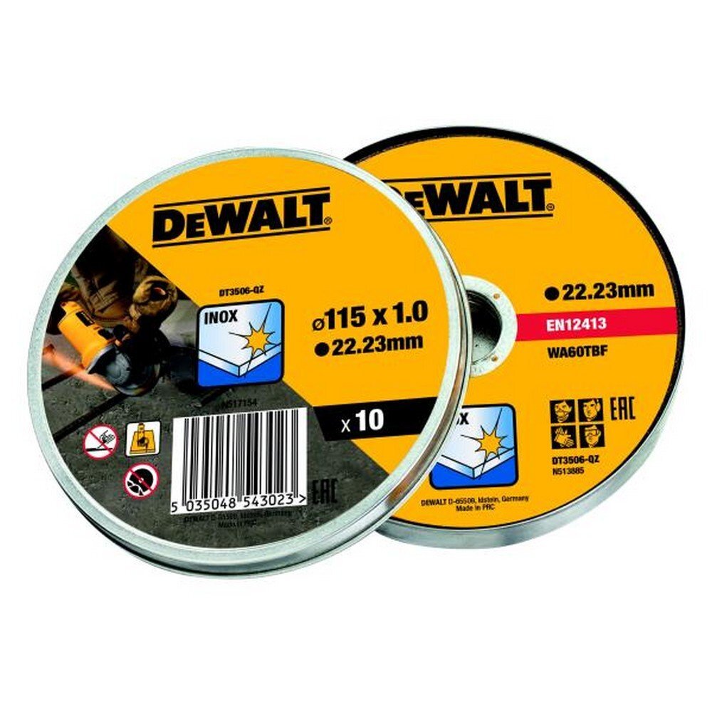 DeWalt set reznih ploča za inox 10 koma20 DT3506