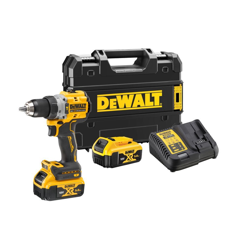 DeWalt aku u20rna bušilica-odvijač DCD805P2T, 18V, 2x5.0Ah