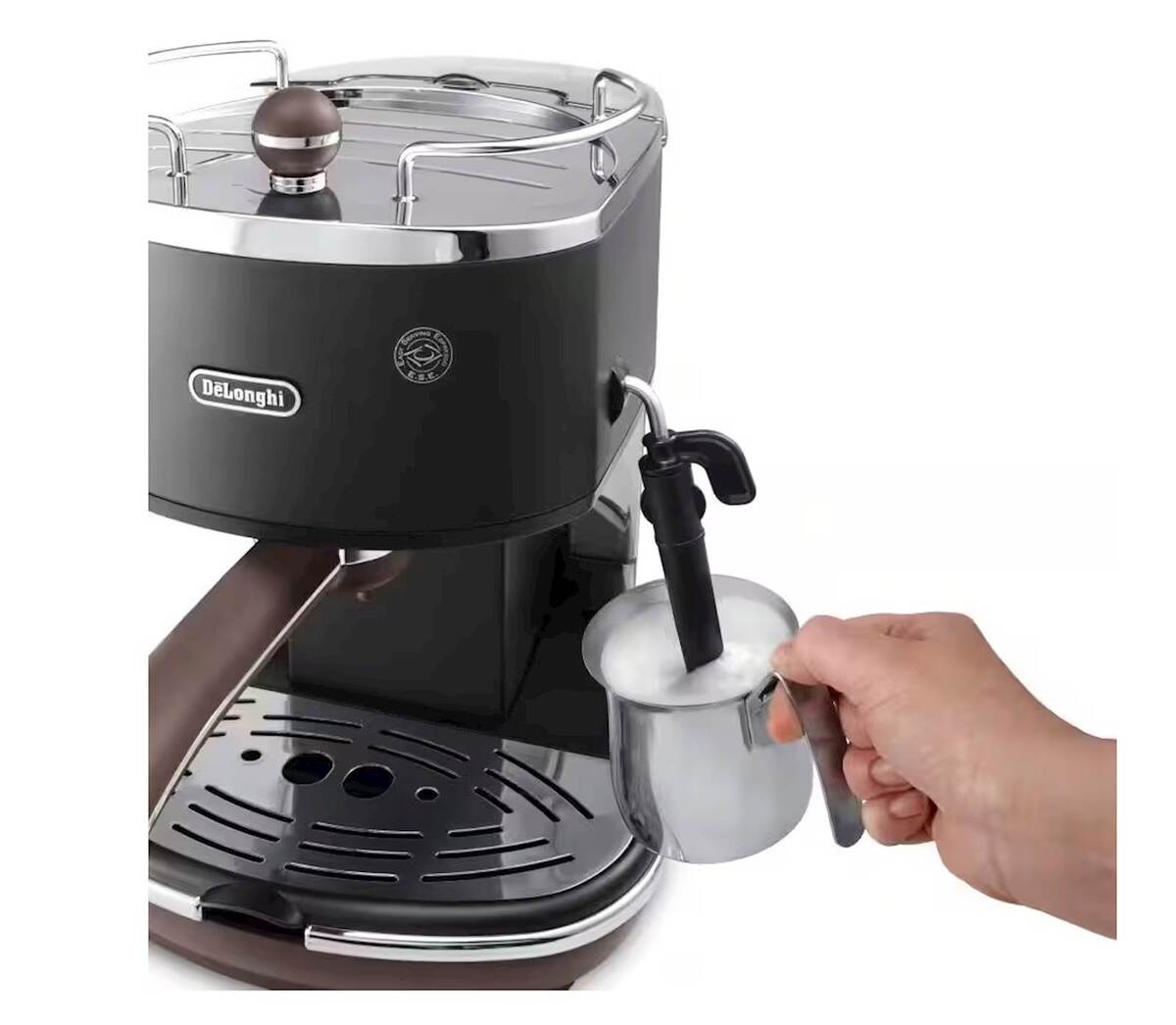 DeLonghi aparat za espresso kafu ECOV311.BK Icona Vintage crni, ručni