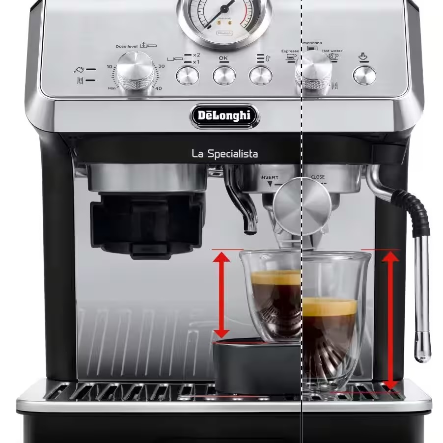 DeLonghi aparat za espresso kafu EC9155.MB La Specialista Arte srebreno-crni, ručni