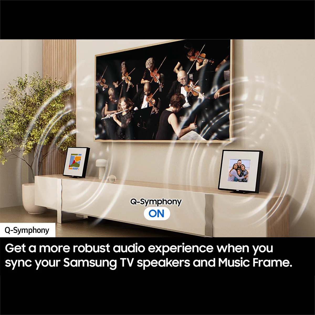 SAMSUNG soundbar HW-LS60D/EN, 2.1 kanala, Wireless Soundbar, Dolby Atmos, Q-Symphony, Voice Assistant, 6 Speakers, SpaceFit Sound, Bluetooth, Music Frame