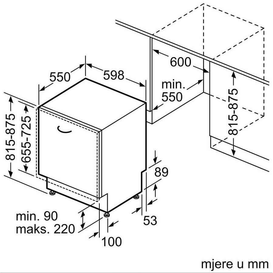 Bosch perilica posuđa SMV24AX04E
