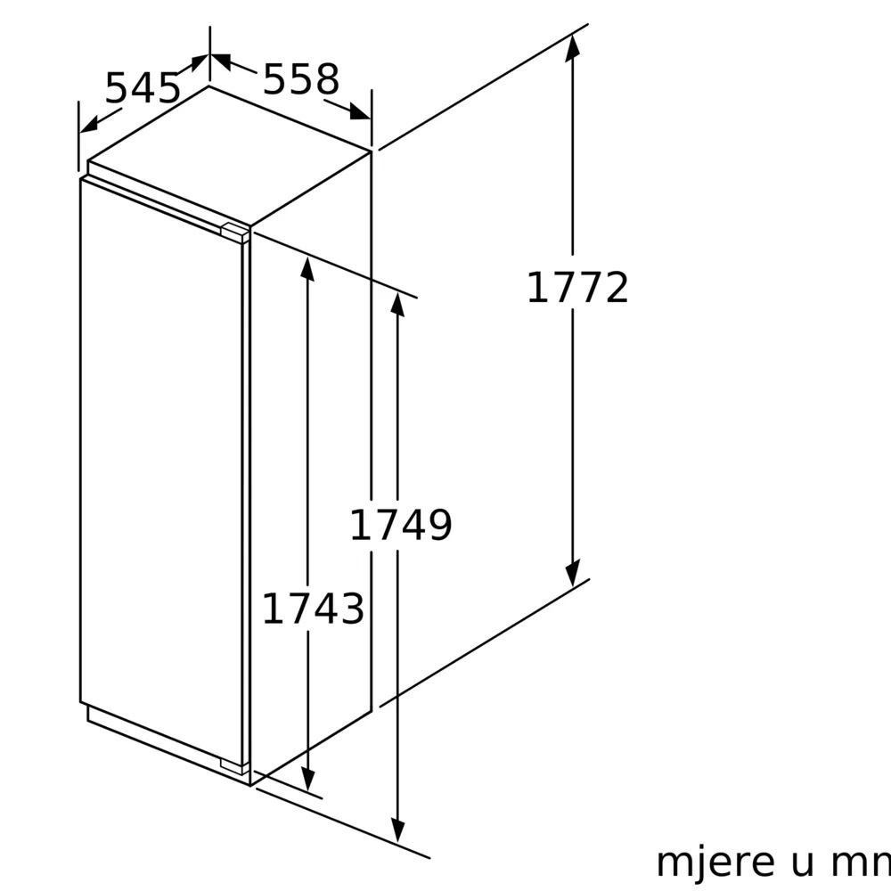 Bosch zamrzivač GIN81VEE0
