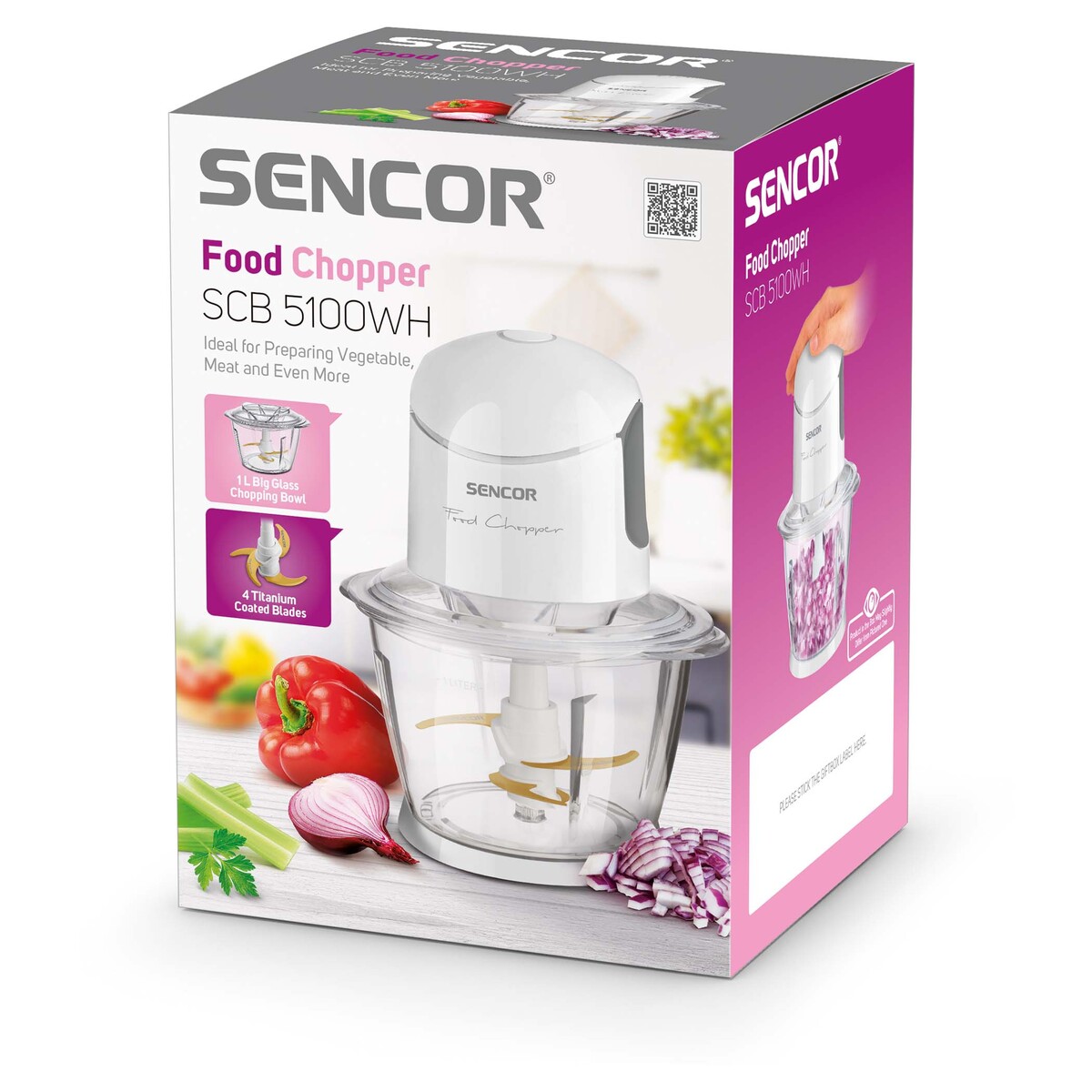 SENCOR sjeckalica SCB 5100WH-EUE3; 800 W; zapremina 1 L