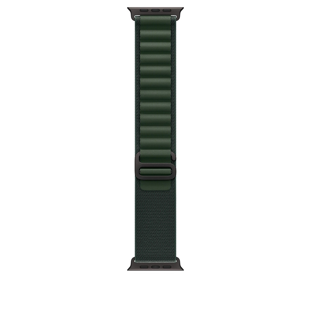 Apple Watch Ultra 2 v2 Cellular 49mm Black Titanium Case Dark Green Alpine Loop - Small