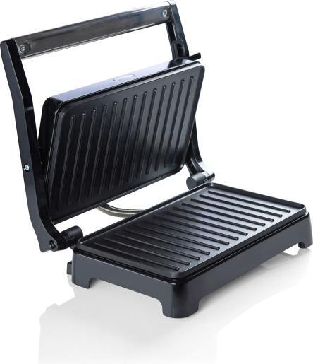 GORENJE toster sendvič SM701SB -mini gril, 700 W; 21 x 14 cm; automatska kontrola temperature; crno/sivo