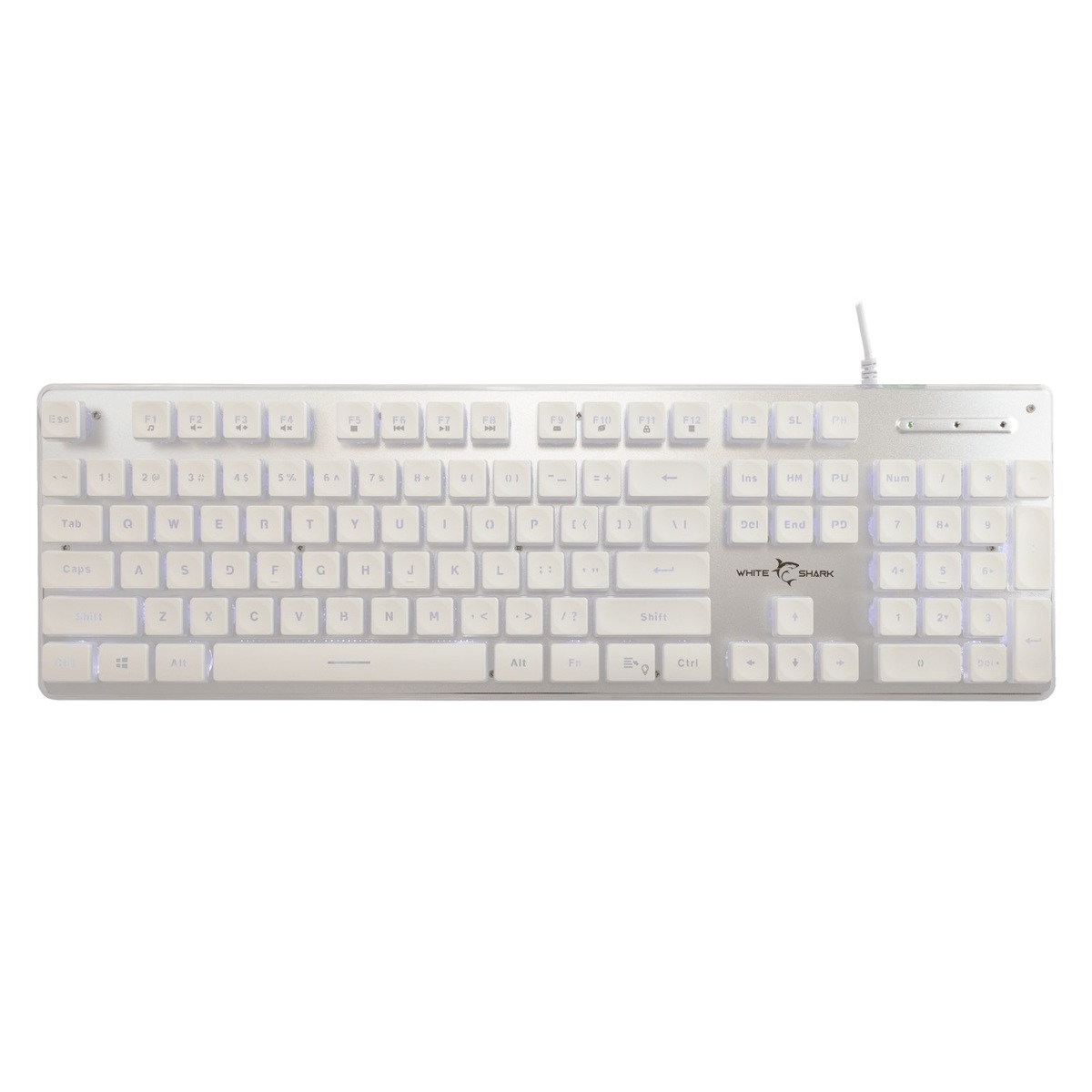 White Shark gaming tastatura GK-3241 TACHI Bijela - Anti-Ghosting membranska