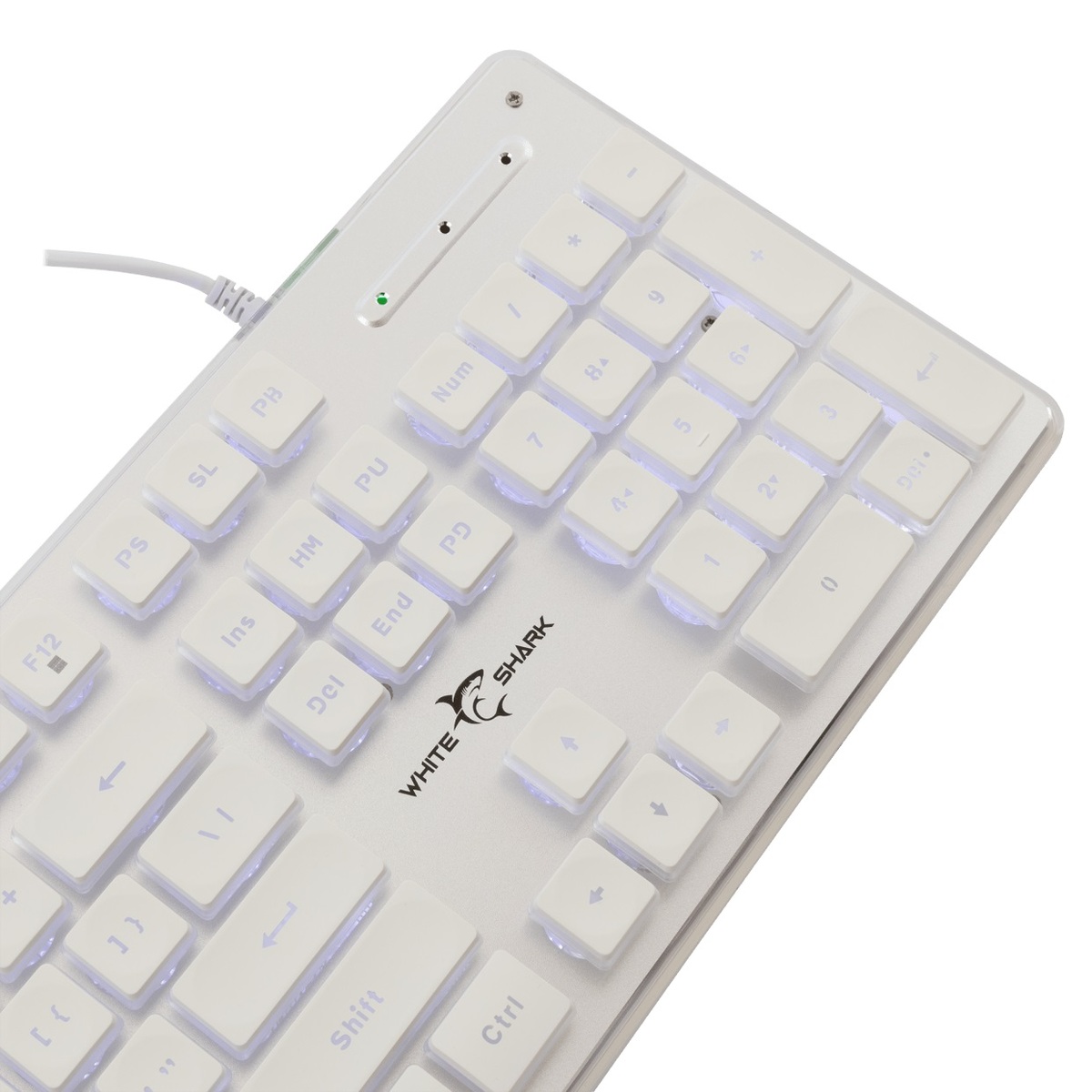White Shark gaming tastatura GK-3241 TACHI Bijela - Anti-Ghosting membranska