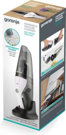 GORENJE ručni usisivač MVC148FGW, bijeli: 100 W; zapremina 0.5 L