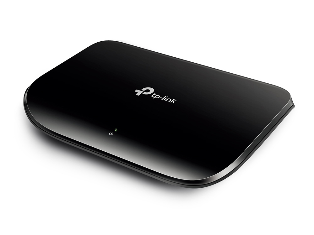 TP-Link switch TL-SG1005D, 5-Port Gigabit RJ45 10/100/1000Mbps desktop switch, 10Gbps Switching Capacity, Fanless, Auto Negotiation/Auto MDI/MDIX