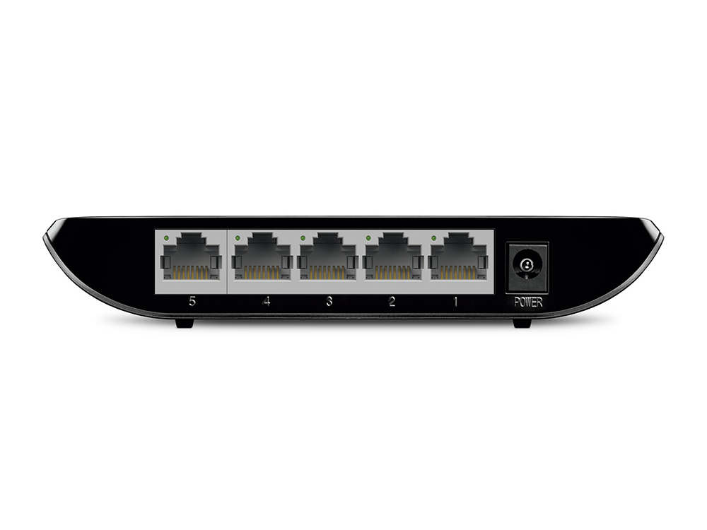 TP-Link switch TL-SG1005D, 5-Port Gigabit RJ45 10/100/1000Mbps desktop switch, 10Gbps Switching Capacity, Fanless, Auto Negotiation/Auto MDI/MDIX