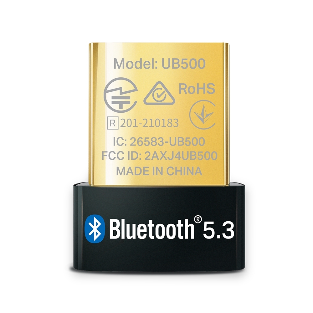 TP-Link UB500 Bluetooth 5.3 Nano USB Adapter, Nano size, USB 2.0, Plug and Play, Supports Windows 11/10/8.1/7