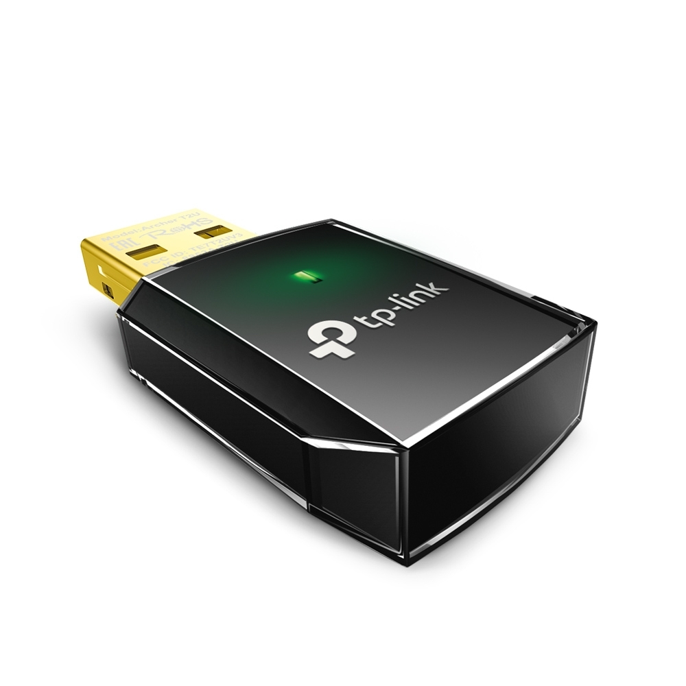 TP-Link AC600 Wi-Fi USB Adapter, 1T1R,433Mbps at 5GHz + 150Mbps at 2.4GHz, 802.11ac/a/b/g/n, USB 2.0,WPS Button,1 internal antenna
