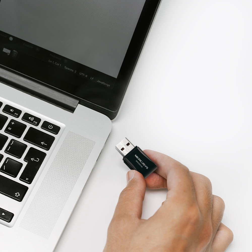 Mercusys MW300UM 300Mbps Wireless N Mini USB Adapter, Mini Size, Portable Design, USB 2.0, Internal Antenna, WPA2