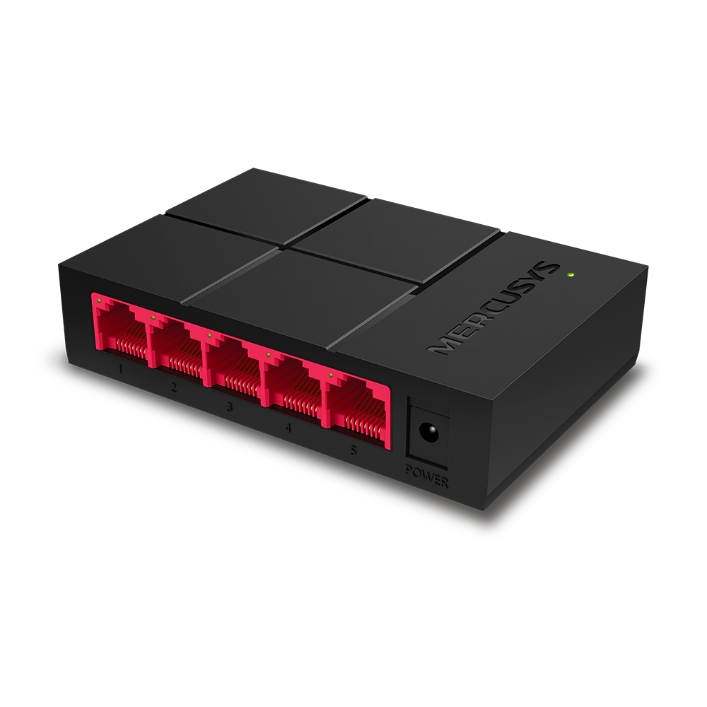 Mercusys MS105G 5-Port 10/100/1000 Mbps Desktop Switch, 5 x 10/100/1000 Mbps RJ-45 ports