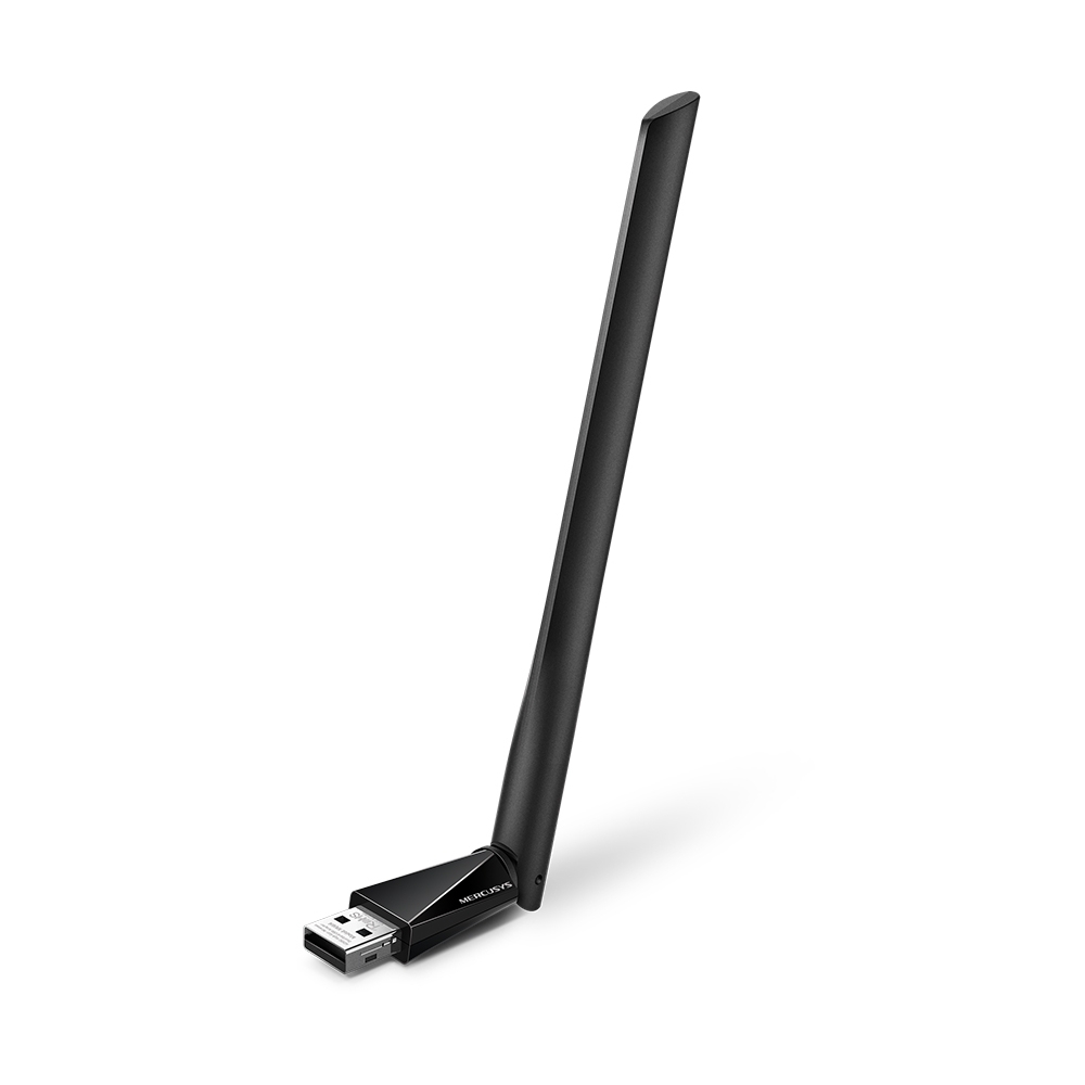 Mercusys MU6H AC650 High Gain Wireless Dual Band USB Adapter, 433Mbps at 5GHz + 200Mbps at 2.4GHz