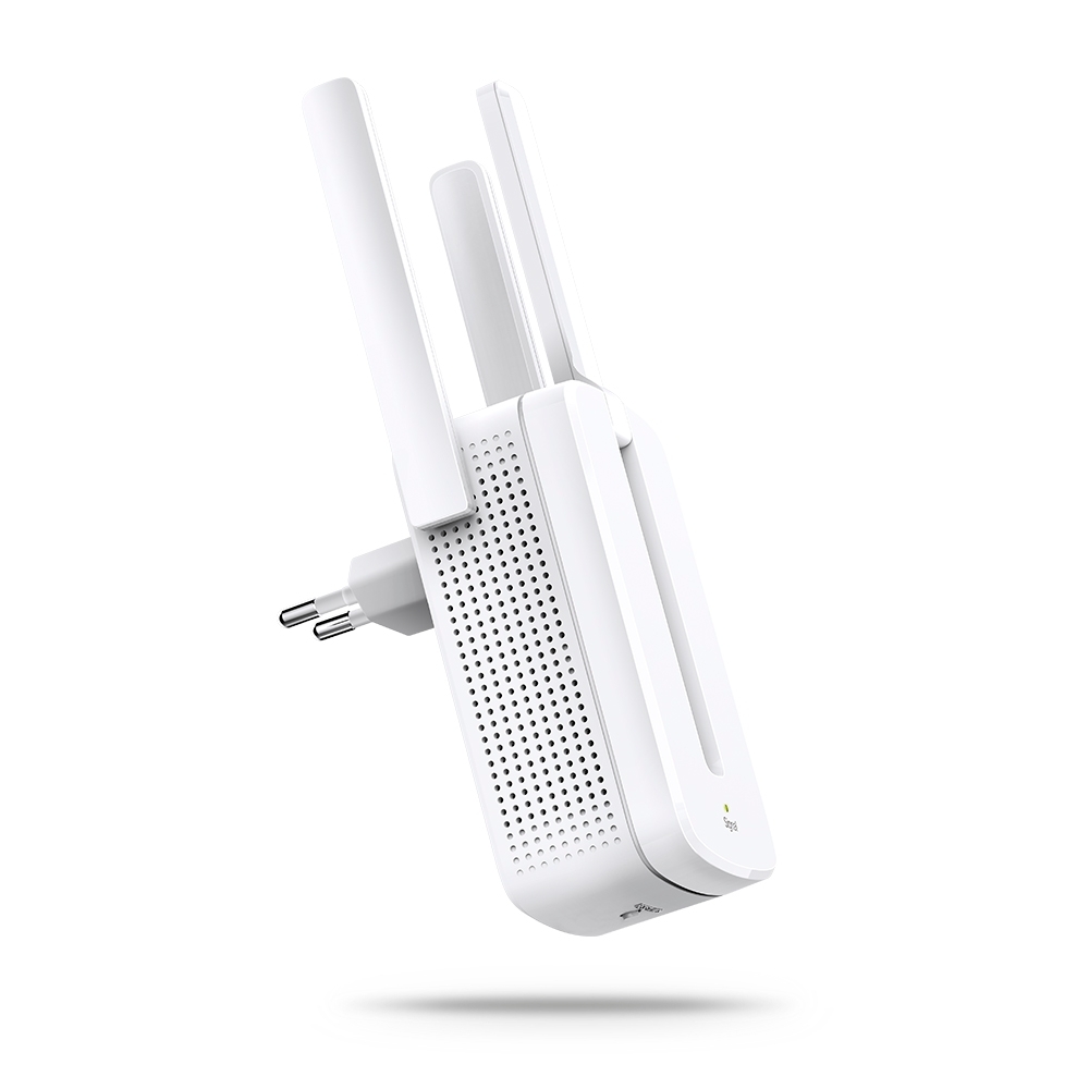 Mercusys 300Mbps Wi-Fi Range Extender, 3 fixed external antennas with MIMO, WPS button
