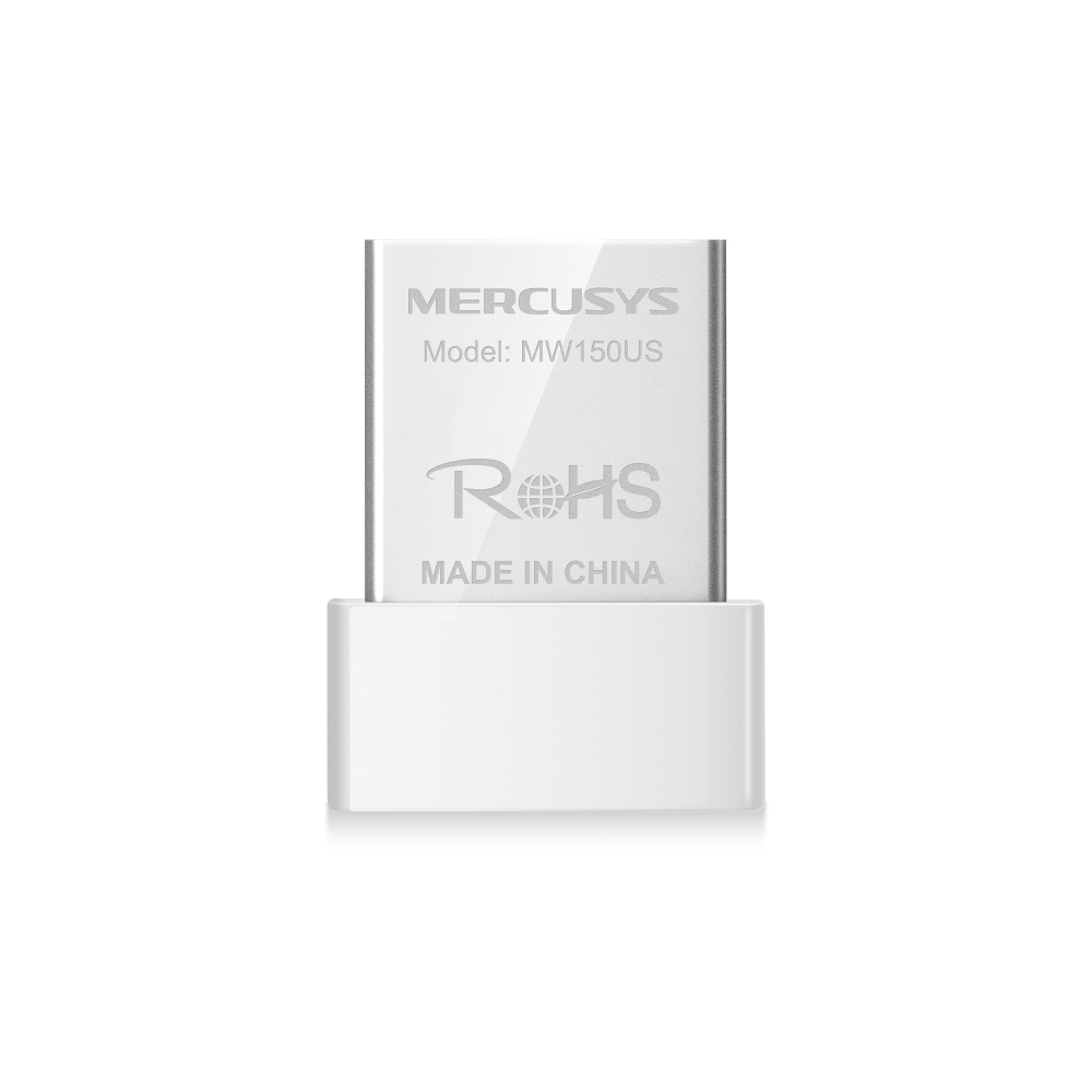 Mercusys MW150US N150 Wireless Nano USB Adapter, 150 Mbps on 2.4 GHz Nano Size