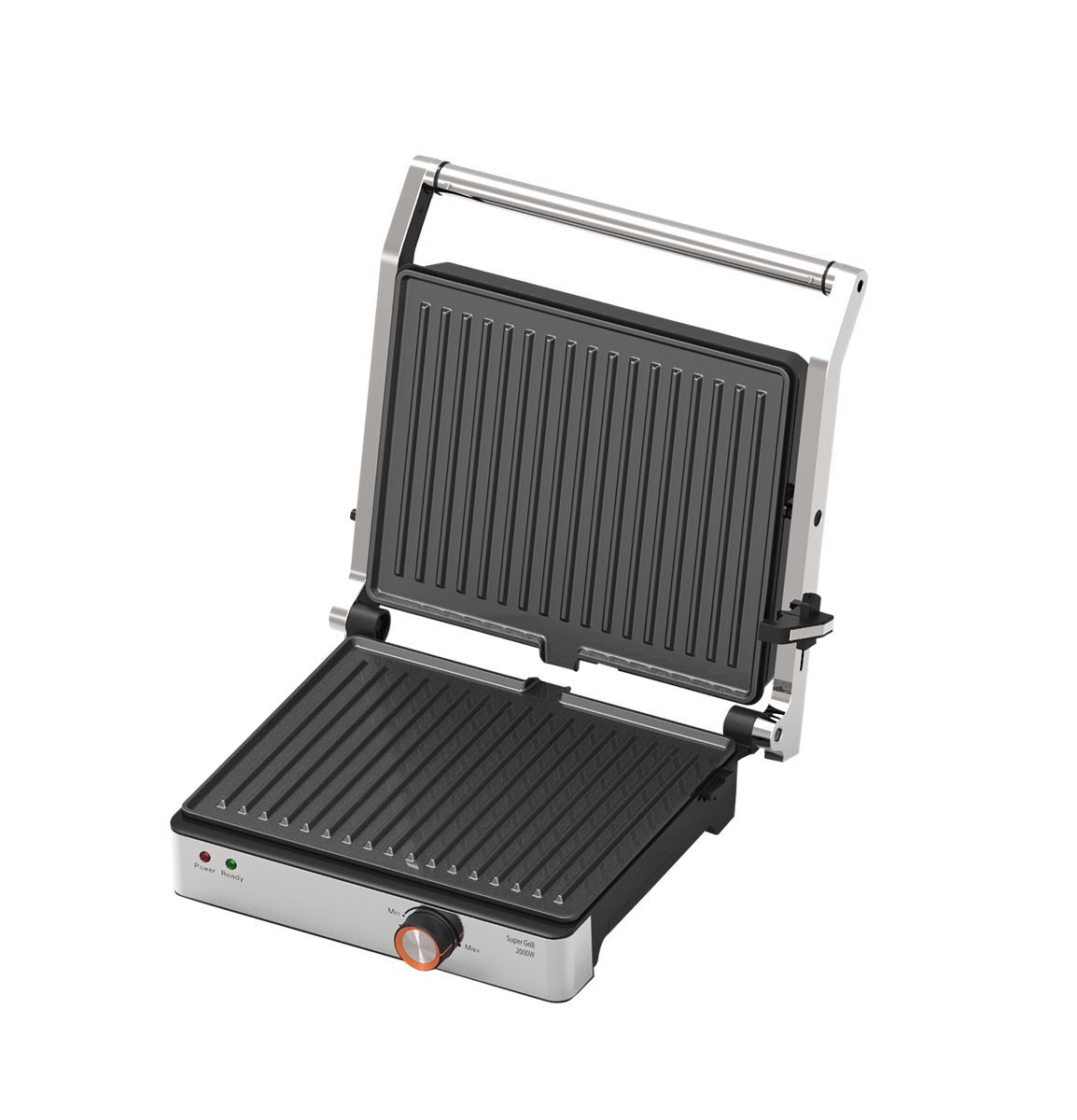 VIVAX toster grill SM-2000X; 2000 W, površina za pečenje 29x26 cm