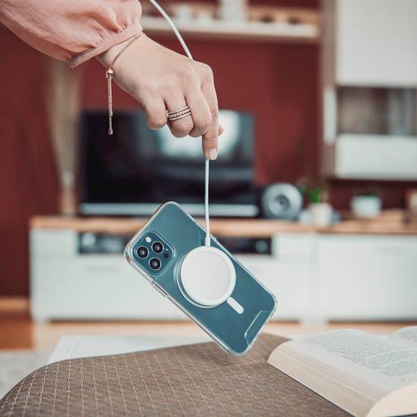 HAMA 15 W bežični punjač, 121817 MAGCHARGE, bijeli