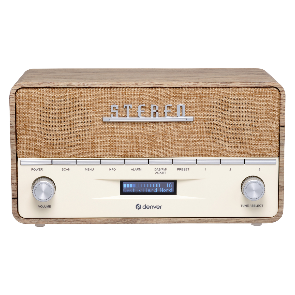 DENVER radio DAB-36LW, LIGHT WOOD