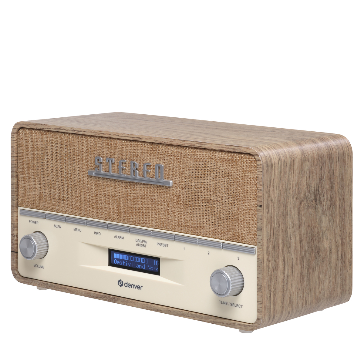 DENVER radio DAB-36LW, LIGHT WOOD