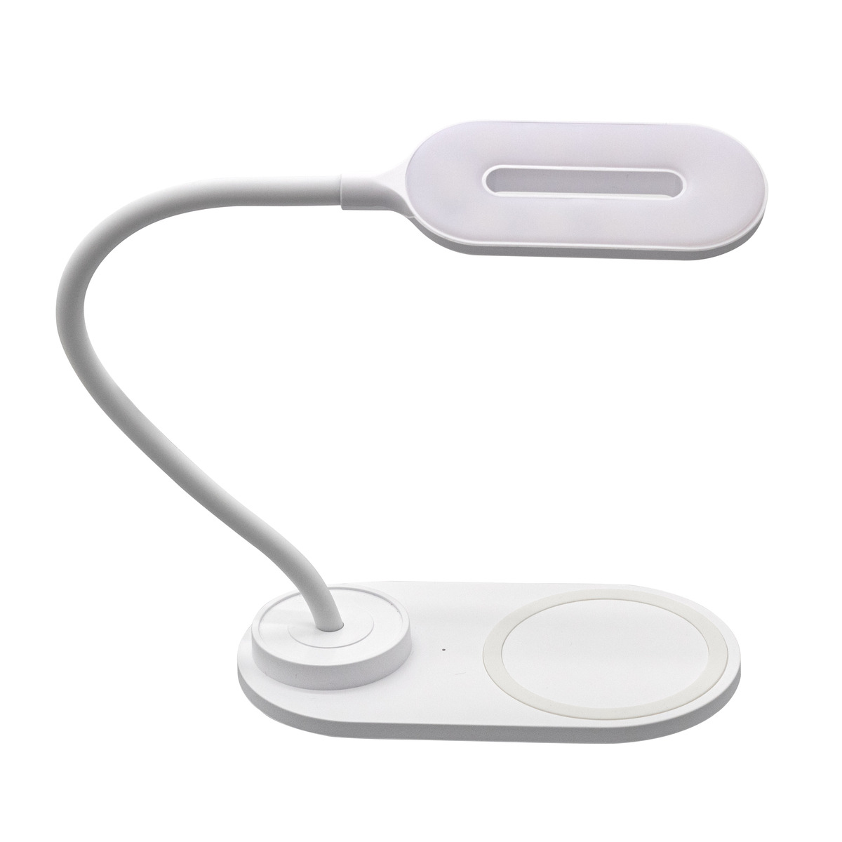 DENVER LED stolna lampa LQI-55 sa ugrađenim bežičnim QI punjačem za mobitel, WHITE