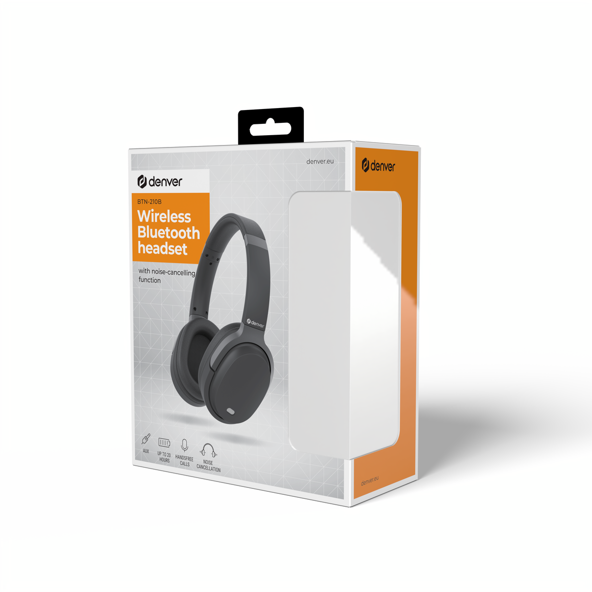 DENVER bežične slušalice on-ear, BTN-210B, BLACK