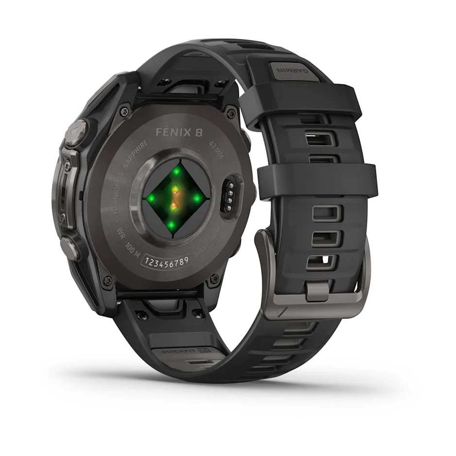GARMIN Fenix 8 AMOLED Sapphire pametni sat, 47 mm, Carbon Gray, Pebble Gray remen