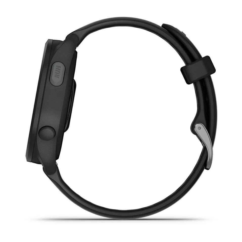 GARMIN Forerunner 165 Music pametni sat, 43 mm, Black, Slate grey remen