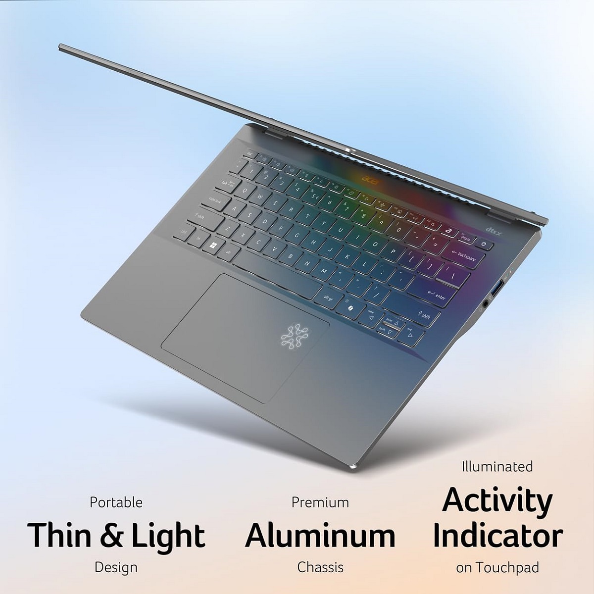 Acer laptop Swift Go SFG14-01-X8BW, 14,5 WUXGA IPS 120Hz, Qualcomm Snapdragon X Plus X1P-42-100, 16GB RAM, 1TB SSD, Qualcomm Adreno, Windows 11 Home