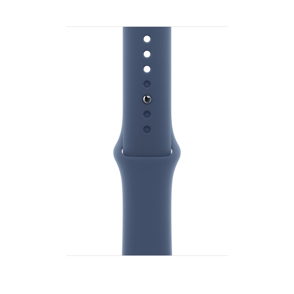 Apple Watch S10 GPS 46mm Silver Aluminium Case Denim Sport Band - M/L