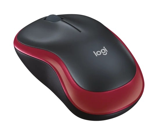 Logitech miš M185 bežični crveni