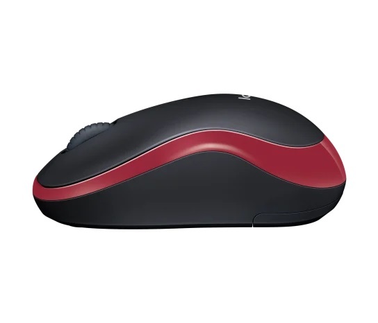 Logitech miš M185 bežični crveni