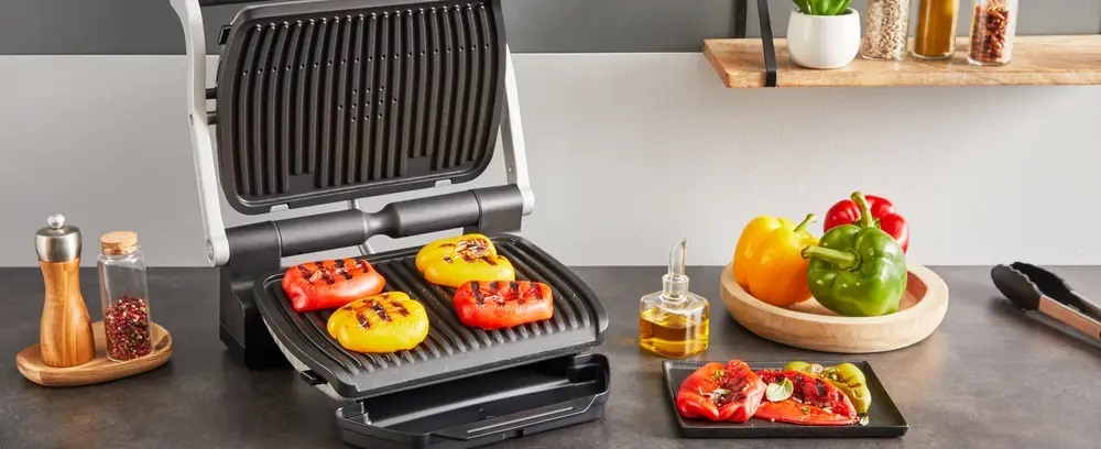 TEFAL električni roštilj GC718D10 OptiGrill+ 2000 W + Tefal hvataljke
