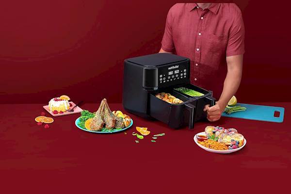 Nutribullet friteza CB NBA081B na vrući zrak 2850 W, kapacitet 2x 4 L