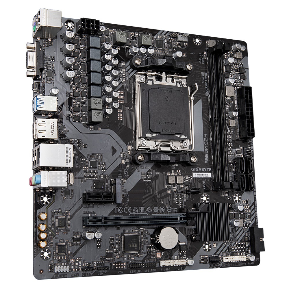 GIABYTE matična ploča B650M S2HG10AM5; 2xDDR5; 1xM.2, 4xSATA;12xUSB; 2xDP, 1xHDMI; mATX;