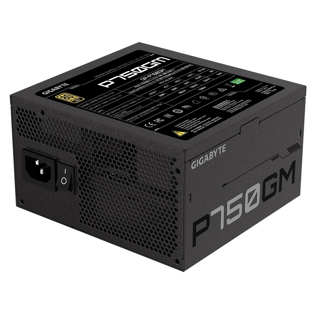 Gigabyte napajanje 750W Gold Modular80+ GOLD;Fully Modular;8xSATA,3x4Pin,1xFloppy, 4xPCIe 6+2 Pin