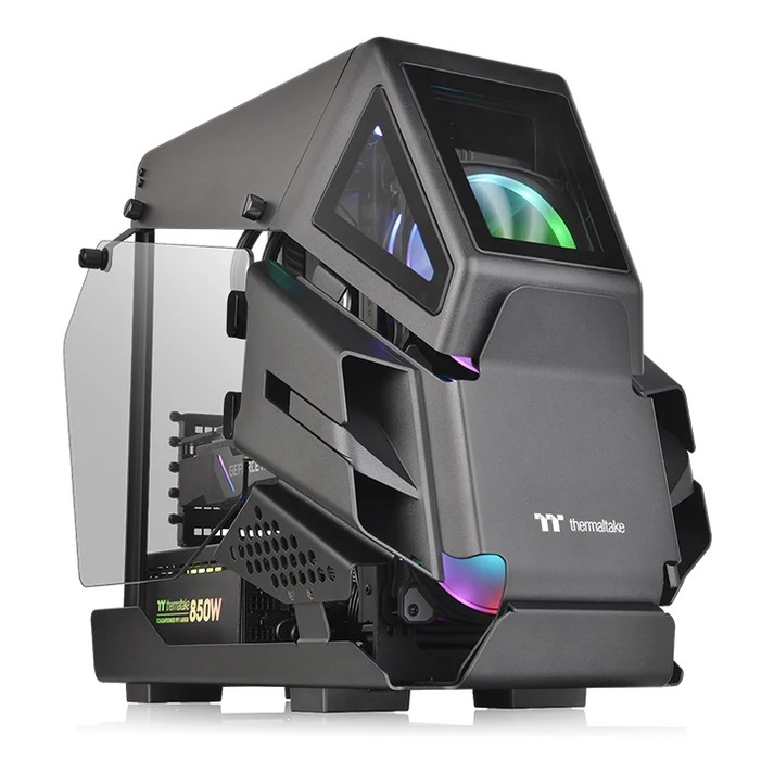 Thermaltake kućište AH T200 Black mATX, 2x TG panels