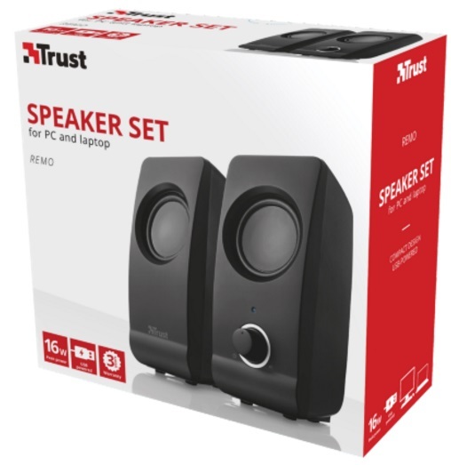 Trust zvučnici Remo 2.0 16W usb, crni