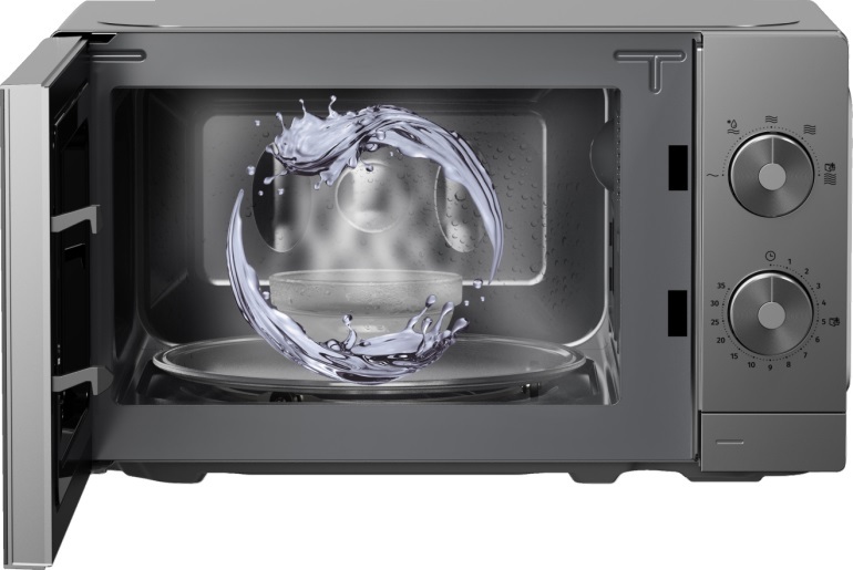 GORENJE mikrovalna pećnica MO20E1T4 AquaClean, 700 W, 20 L, siva